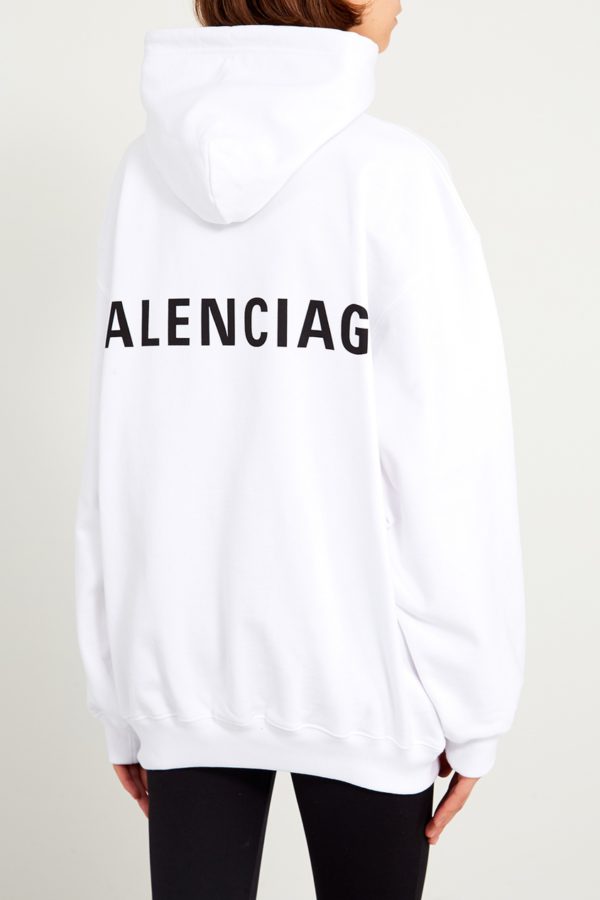 Balenciaga худи с лого на спине